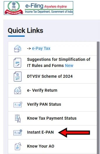 income tax portal pan card download